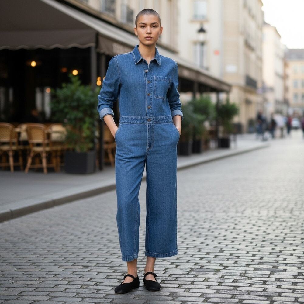 Levi's Women's Long Sleeve Heritage Jumpsuit Size Large 100% Cotton NWT